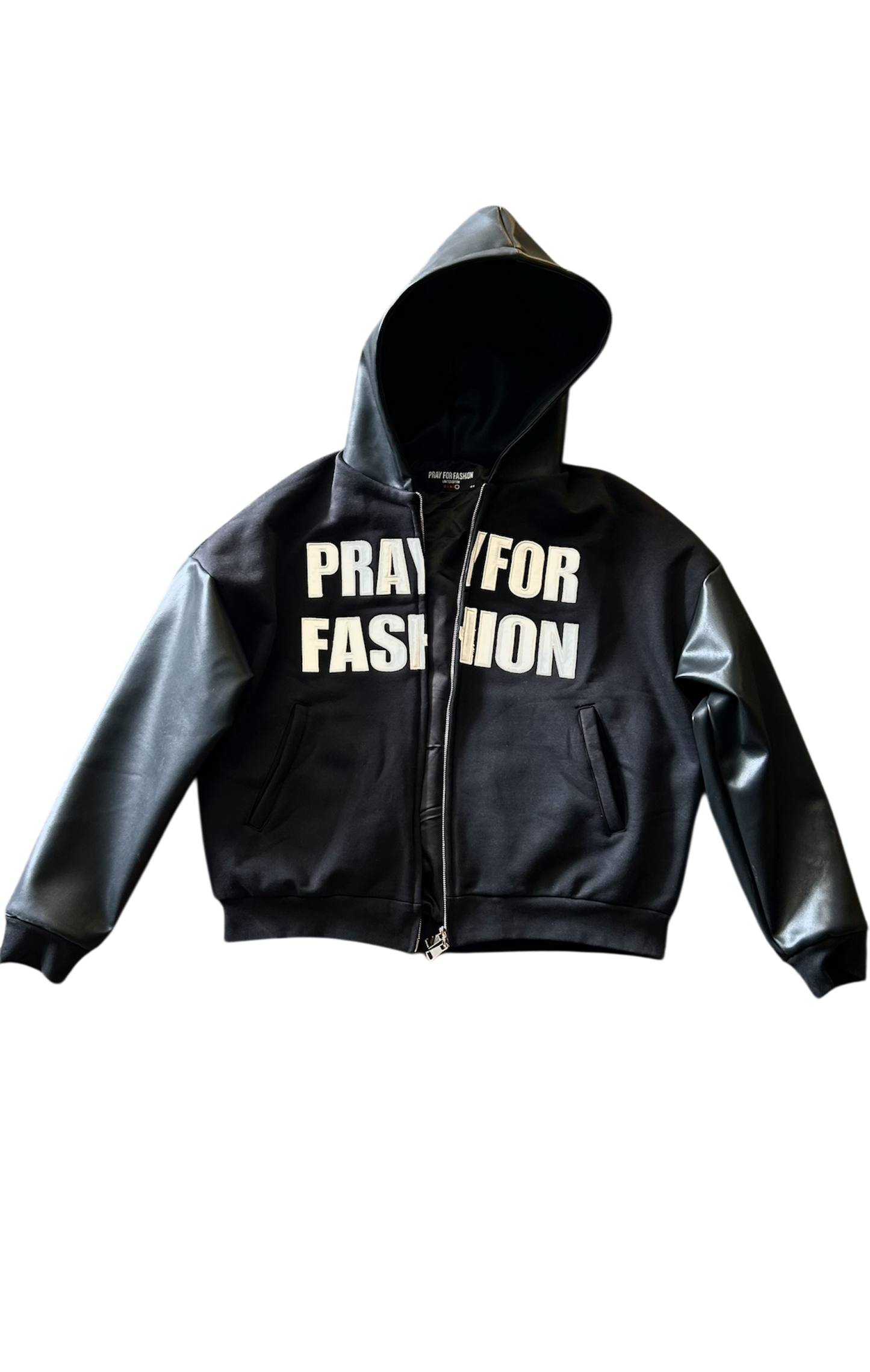 LEATHER HOODIE